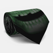Groene Skulls Stropdas (Opgerold)