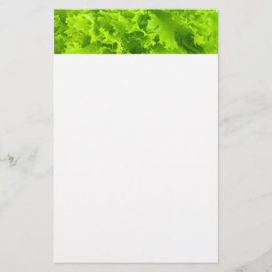 Groene sla briefpapier