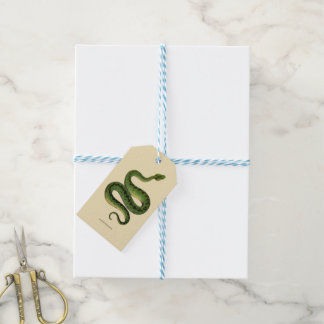 Groene slang cadeaulabel