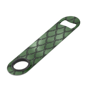 Groene Slang Serpent Reptiel Patroon Speed Flessenopener