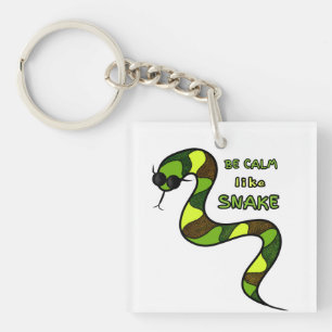 Groene slang sleutelhanger