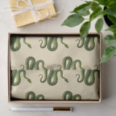 Groene slang tissuepapier (Geschenk)
