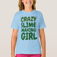 GROENE SLIJM MAKEN KINDER T-shirts, Meisjes