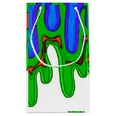 Groene slijmzak klein cadeauzakje (Achterkant)