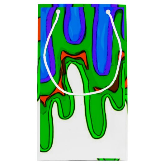 Groene slijmzak klein cadeauzakje (Achterkant)