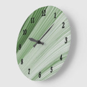 Groene Sliver Wall klok (Hoek)