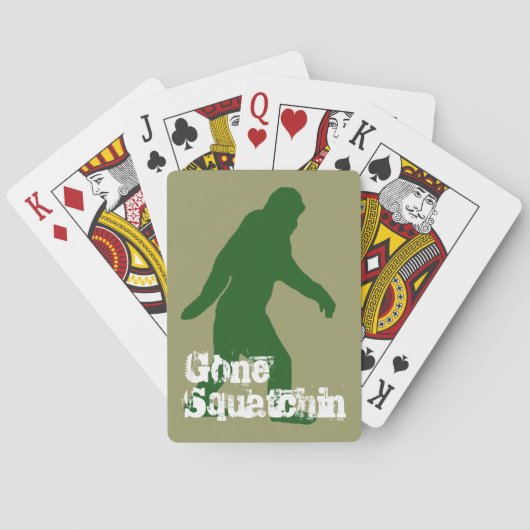 Groene slogan speelkaarten (Achterkant)