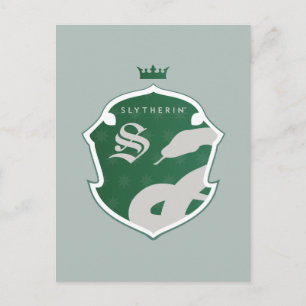 Groene SLYTHERIN™ met uitlijnde gekruiste uitsteek Uitnodiging Briefkaart