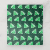 Groene smaragd 55ste huwelijksverjaardag tafel (Binnenkant ongevouwen)