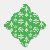Groene Sneeuwvlok Kerstmis Cookie Box Bedankdoosjes (Uitgevouwen)