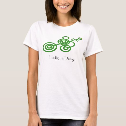 Groene snijcirkels - Intelligent ontwerp T-shirt (Voorkant)