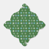 Groene Snowflake Favor Box Bedankdoosjes (Uitgevouwen)