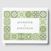 Groene Spaanse tegels Gastenboek (Voorkant)