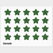 Groene Sparkles Ster Sticker (Vel)