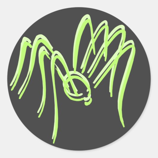 Groene Spin Stickers (Voorkant)