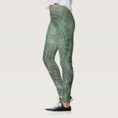 Groene spinnenwebprint Leggings & yogabroek (Links)