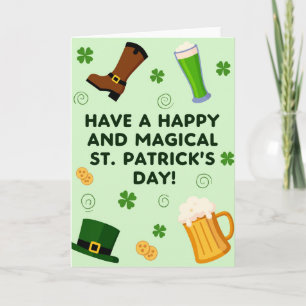 Groene Spiraal St. Patrick's Dag Kaart