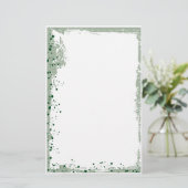 groene spleten briefpapier (Staand voorkant)