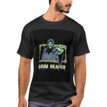 Groene Spooky Illustratie Creatieve Grim Reaper