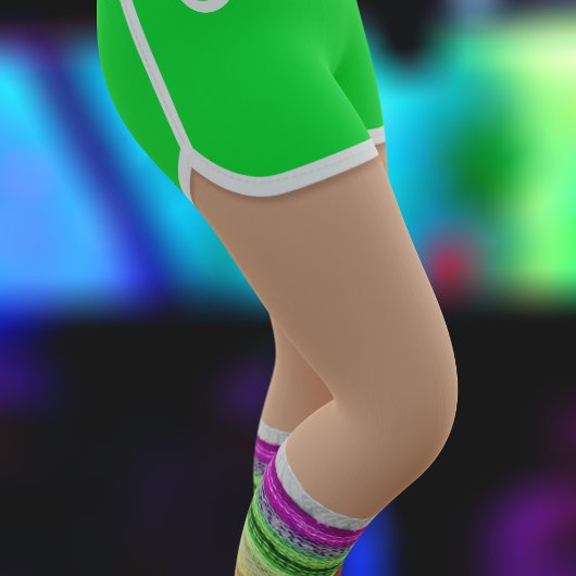 Groene Sport Shorts 80s Mode Retro BeenWarmer Leggings