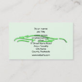 Groene Sportauto-Logo, neongloed-effect Visitekaartje (Achterkant)