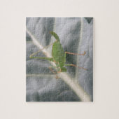 Groene sprinkhaan macro puzzel (Verticaal)