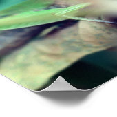 Groene sprinkhaan op Leaf Insect Poster (Hoek)