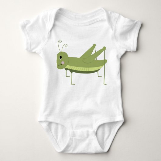 Groene sprinkhaan romper (Voorkant)