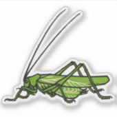 groene sprinkhaan sticker (Voorkant)