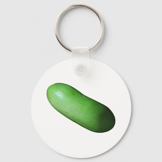 Groene Squash (Wintermelon) Sleutelhanger (Voorkant)