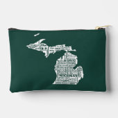 Groene staat van Michigan steden Etui (Achterkant)