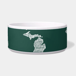 Groene staat van Michigan steden Voerbakje