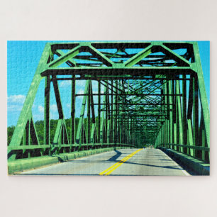 Groene Stalen Brug Legpuzzel