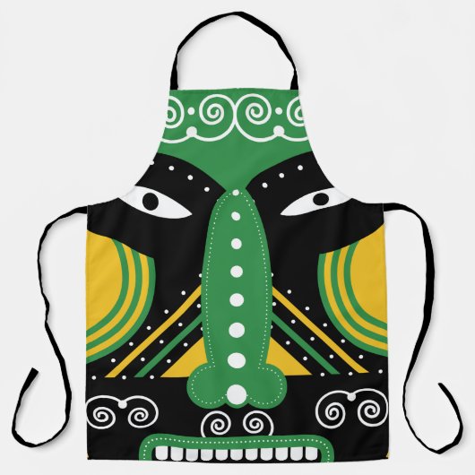 Groene stammenstam schort (Voorkant)