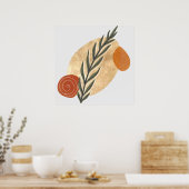Groene Stengel Boho Poster (Keuken)