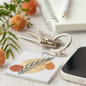 Groene Stengel Boho Sleutelhanger (Voorkant Rechts)