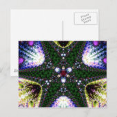 Groene ster briefkaart (Voorkant / Achterkant)