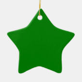 Groene Ster Keramisch Ornament (Voorkant)