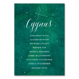 Groene Sterren Galaxy Zitkaart Kaart Cygnus