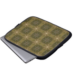 Groene sterren laptophoes laptop sleeve