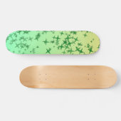 Groene sterren skateboard (Horizontaal)