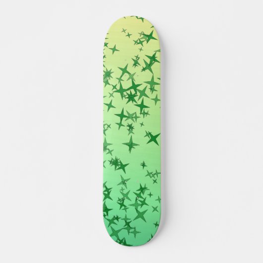 Groene sterren skateboard (Voorkant)