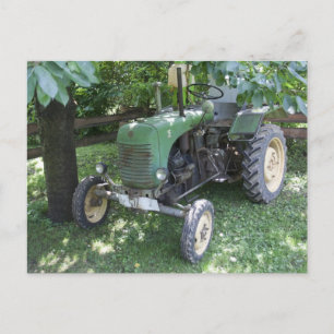 Groene Steyr Tractor 80A Briefkaart
