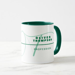 Groene Stijlvolle Mok met naam