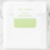 Groene Stippen Baby shower begunstigen Stickers (Tas)