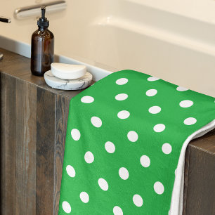 Groene Stippen Bad Handdoek