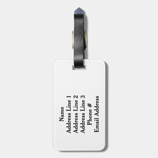 Groene Stippen/cirkels patroon + aangepaste naam Bagagelabel (Achterkant verticaal)