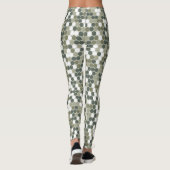 Groene stippen leggings (Achterkant)