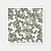 Groene stippen retro servet (Voorkant)