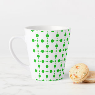 Groene Stippen, Stippenpatroon, Stippen, Gestippel Latte Mok